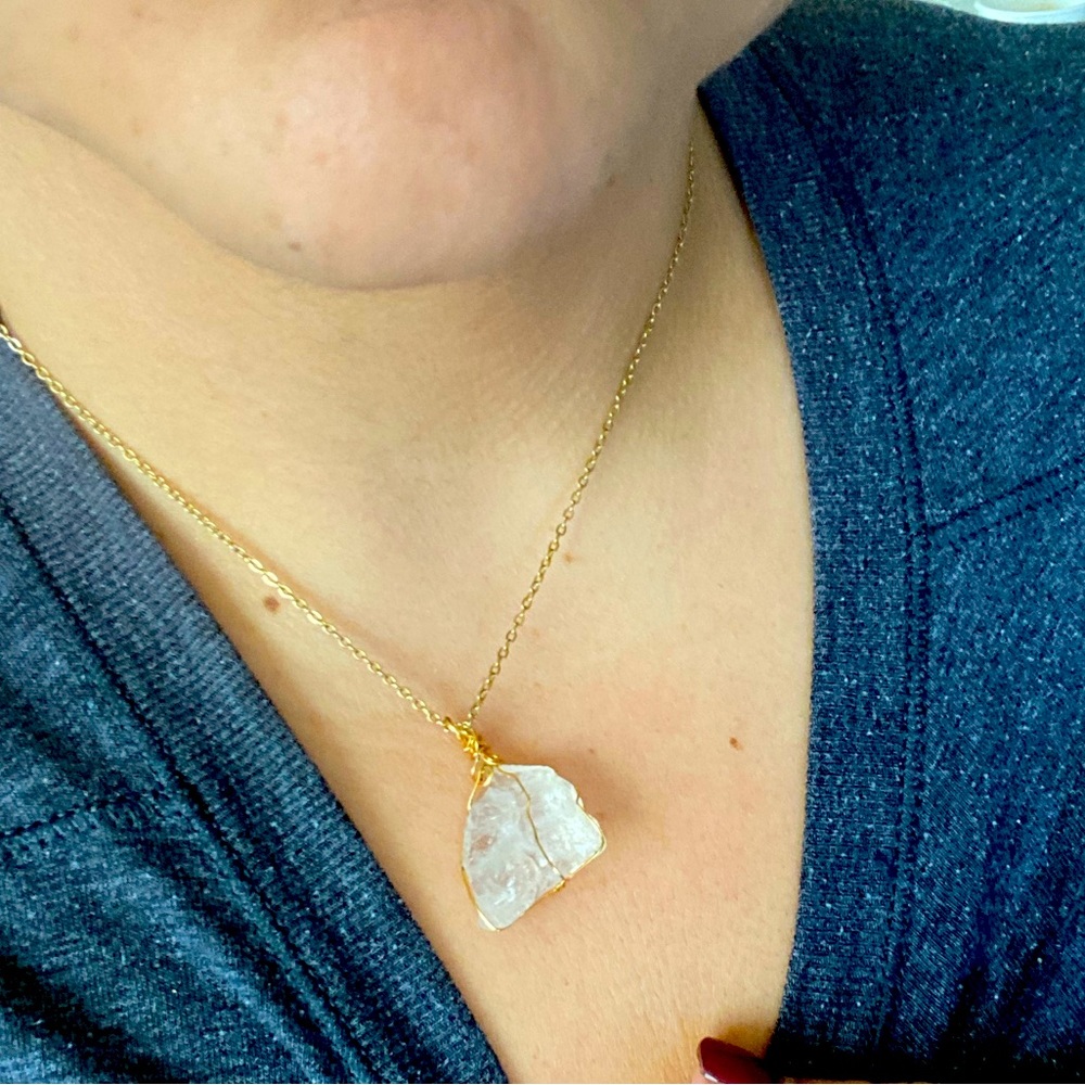 Beautiful healing crystal necklace..